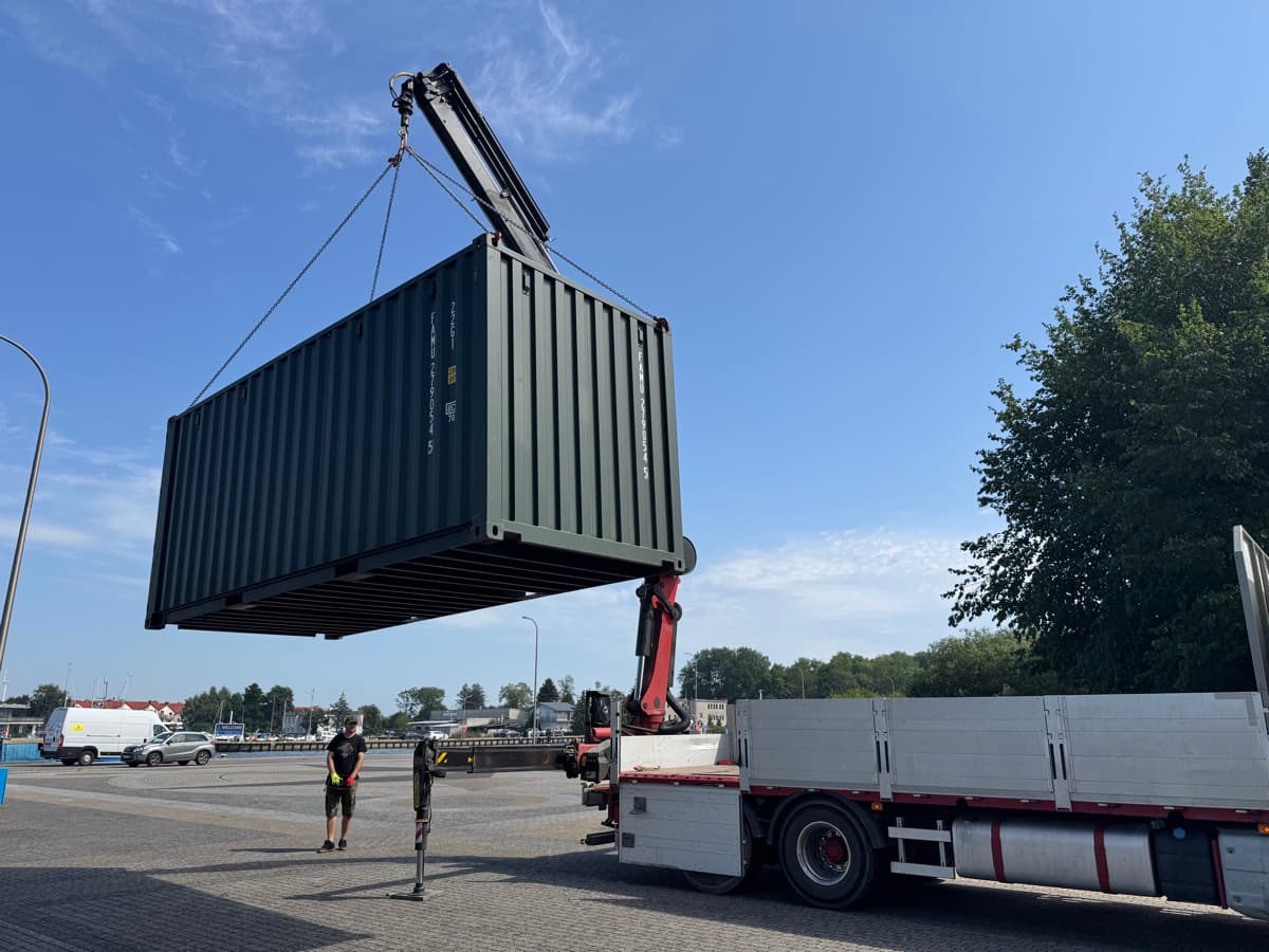 Rozładunek kontenerów - proces